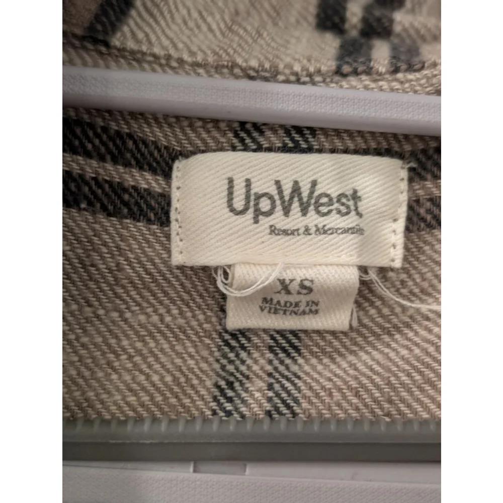 Women's UpWest Plaid Mini Dress XS Brown & Black - Picture 4 of 7